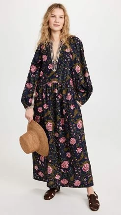 Best Sale ???? Alix Of Bohemia Celeste Navy Peony ???? Dress ????