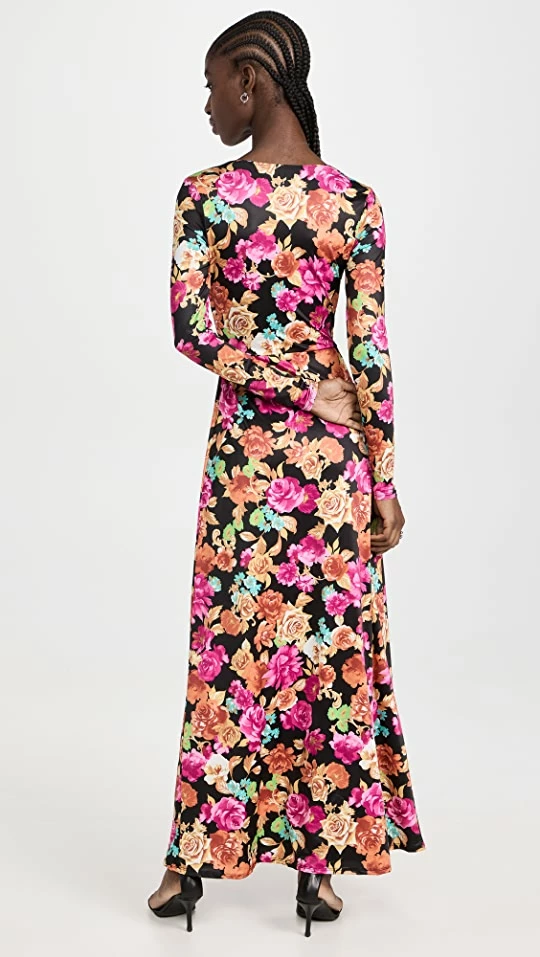 Best deal ❤️ AFRM Loraine Hardware Detail Cutout ???? Dress Noir Rose Bouquet ???? 2 Best deal ❤️ AFRM Loraine Hardware Detail Cutout ???? Dress Noir Rose Bouquet ???? - Image 2