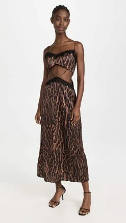 Brand new ???? AFRM Valyria Cutout Ankle Length ???? Dress Leopard ????
