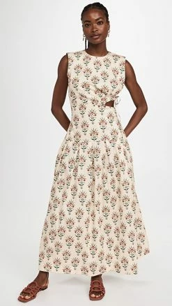 Cheap ???? Agua By Agua Bendita Otono Monarca Crema Maxi ???? Dress Multi Color ????