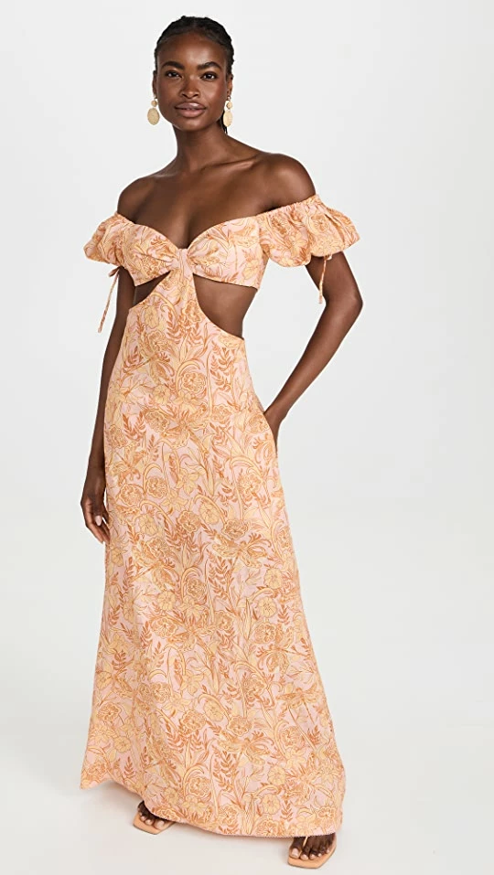 Hot Sale ⌛ Agua By Agua Bendita Cielo Vuelo Atardecer Maxi ???? Dress Multi Color ???? 1 Hot Sale ⌛ Agua By Agua Bendita Cielo Vuelo Atardecer Maxi ???? Dress Multi Color ????