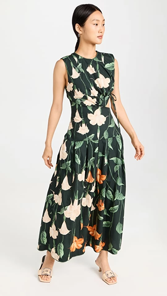 New ???? Agua By Agua Bendita Otoño Sabanero Nocturno Midi ???? Dress Multicolor ✨ 1 New ???? Agua By Agua Bendita Otoño Sabanero Nocturno Midi ???? Dress Multicolor ✨