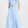 Brand new ???? Aje Kindred Frill Sleeve Midi ???? Dress Sky Blue ????
