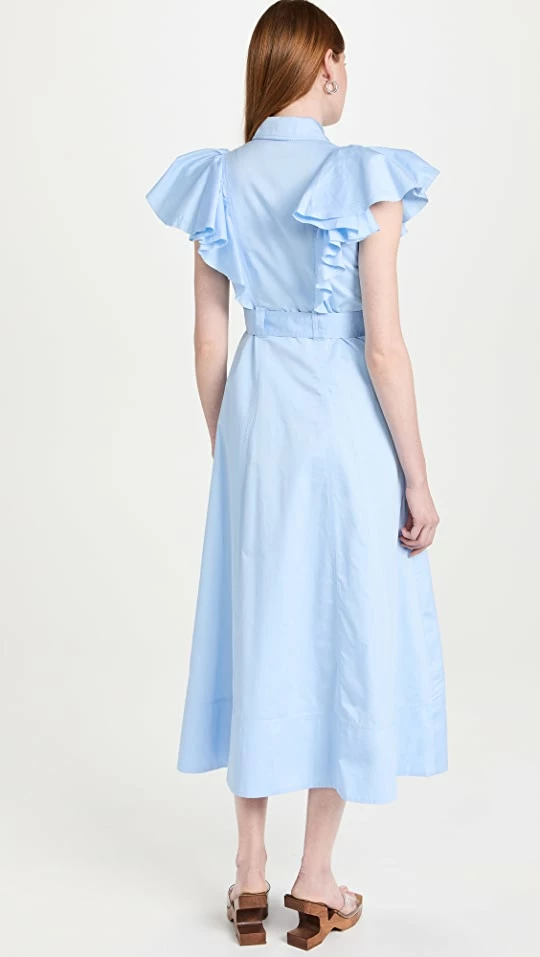 Brand new ???? Aje Kindred Frill Sleeve Midi ???? Dress Sky Blue ???? 2 Brand new ???? Aje Kindred Frill Sleeve Midi ???? Dress Sky Blue ???? - Image 2