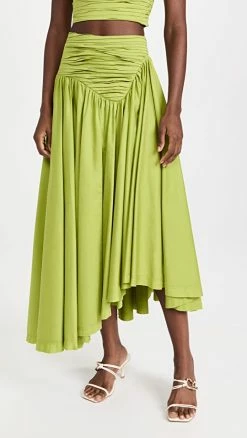 Flash Sale ⭐ Aje Jolie Asymmetric Midi ???? Skirt Verdant Green ✨