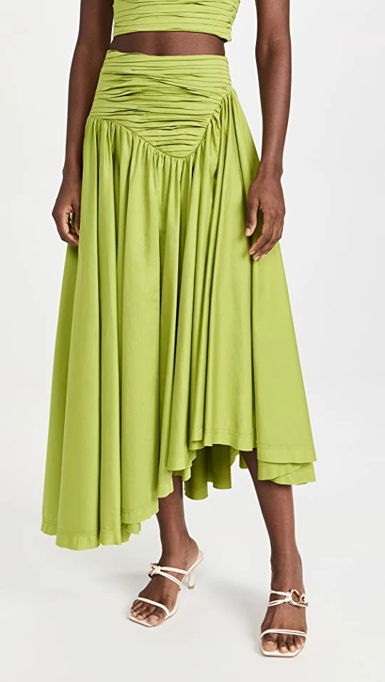 Flash Sale ⭐ Aje Jolie Asymmetric Midi ???? Skirt Verdant Green ✨ 1 Flash Sale ⭐ Aje Jolie Asymmetric Midi ???? Skirt Verdant Green ✨