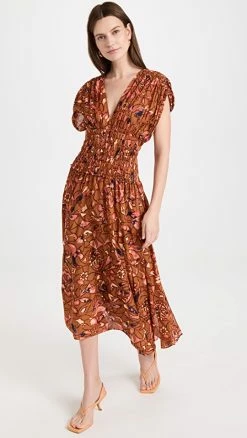 Best Pirce ???? A.L.C. Lucia ???? Dress Bronze Tone Multi ????