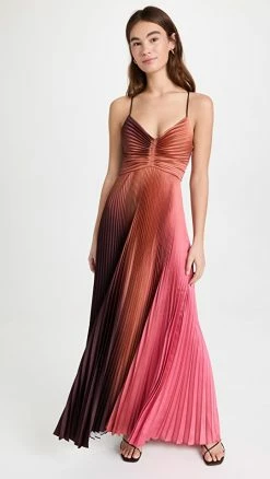 New ???? A.L.C. Ariya ???? Dress Pink/Chocolate ????