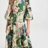 Best Pirce ???? Alemais Loretta Patchwork Midi ???? Dress Sage Floral ????