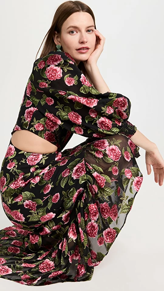 Cheapest ???? Alice + Olivia Katia Deep V Neck Twist Front Maxi ???? Dress Cheri Floral ???? 1 Cheapest ???? Alice + Olivia Katia Deep V Neck Twist Front Maxi ???? Dress Cheri Floral ????