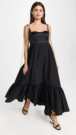 Top 10 ???? Anna October Isabelle Maxi ???? Dress Black ????