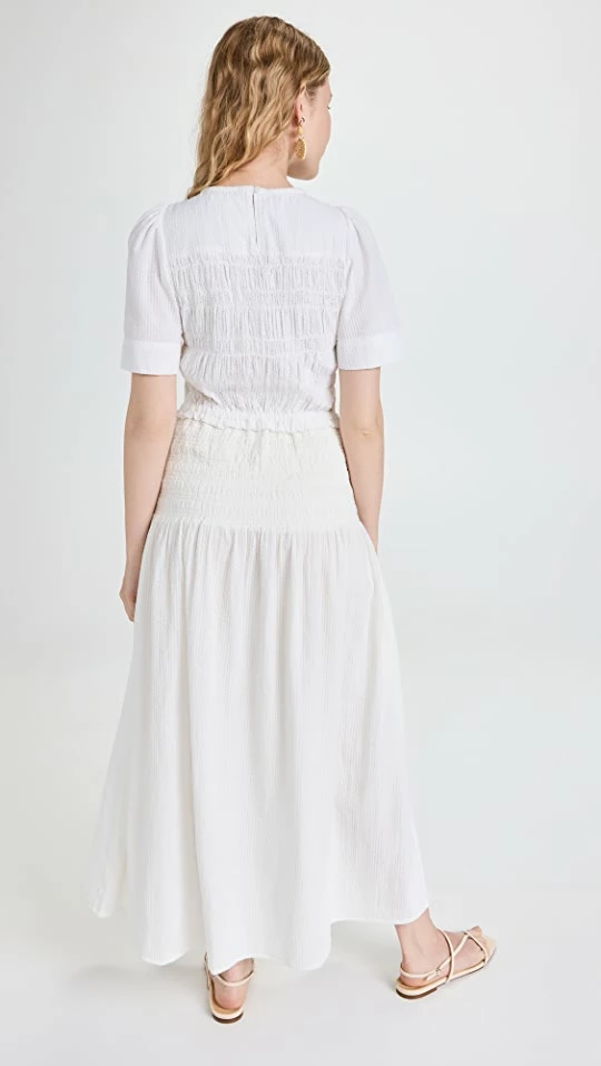 Budget ✔️ Apiece Apart Siempre Smock Maxi ???? Dress Cream ???? 2 Budget ✔️ Apiece Apart Siempre Smock Maxi ???? Dress Cream ???? - Image 2