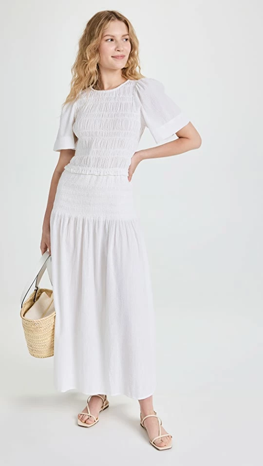 Budget ✔️ Apiece Apart Siempre Smock Maxi ???? Dress Cream ???? 1 Budget ✔️ Apiece Apart Siempre Smock Maxi ???? Dress Cream ????