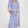 Brand new ???? Apiece Apart Sun Mesa Midi ???? Dress Tan And Blue Stripes ????