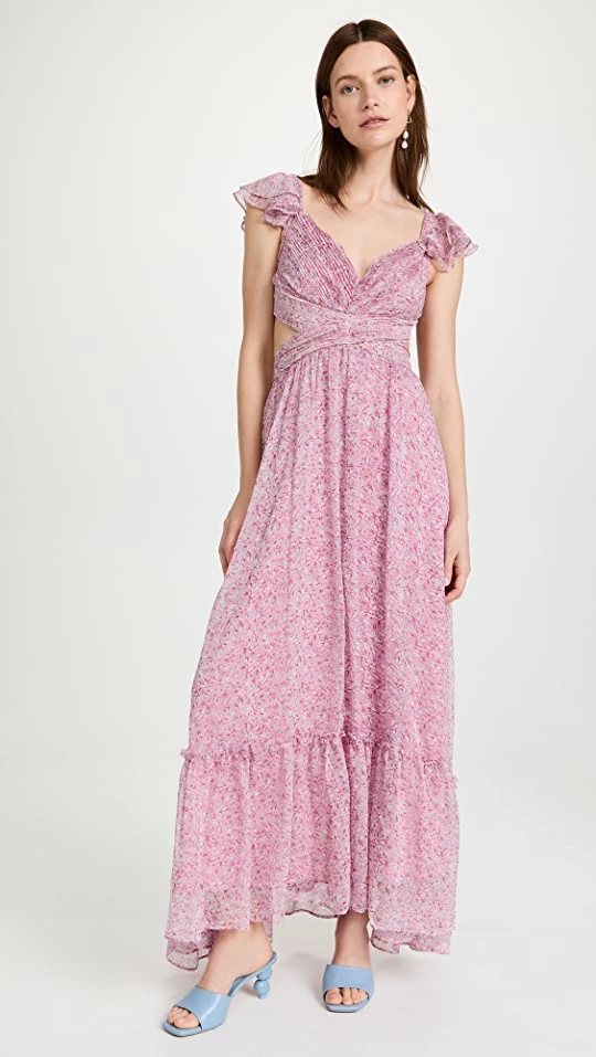 Cheap ???? ASTR The Label Primrose ???? Dress Dark Fuchsia Multi ⭐ 1 Cheap ???? ASTR The Label Primrose ???? Dress Dark Fuchsia Multi ⭐