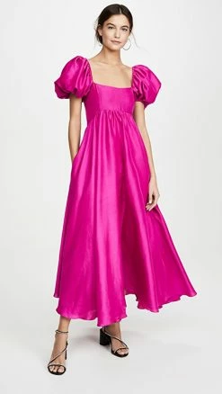 Cheap ???? Azeeza Rory Puff Sleeve ???? Dress Magenta ✨