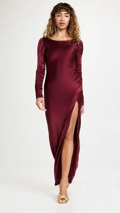 Best deal ???? BARDOT River Bias ???? Dress Burgundy ????