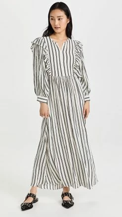 Coupon ???? BAUM UND PFERDGARTEN Alona ???? Dress Black AA Stripe ❤️