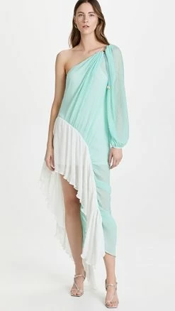 Promo ???? BROGGER Pleated Lara ???? Dress Mint/White ????