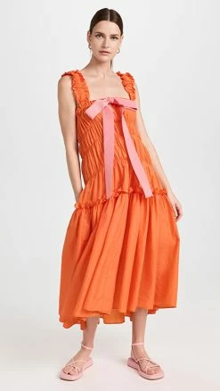 Budget ✔️ BROGGER Marlin Midi ???? Dress Clementine ✔️