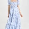 Flash Sale ???? CAROLINE CONSTAS Zuri ???? Dress White Blue Camel Toile ????
