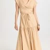 Cheapest ???? Derek Lam 10 Crosby Charlene Cut Out ???? Shirt ???? Dress Almond ????