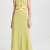 Discount ???? Christopher Esber Looped Verner Bind ???? Dress Multi Bind Lime ????