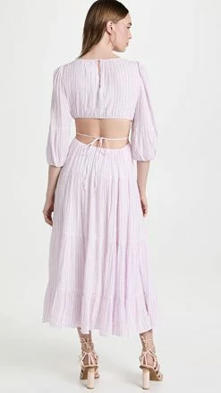 Promo ???? Cinq à Sept Lyle Smocked ???? Dress Pale Iris/Ivory ???? 3 Promo ???? Cinq à Sept Lyle Smocked ???? Dress Pale Iris/Ivory ???? -A.L.C. SHOP cinqa312551d31d 1648825970281 2 0. UX540 . QL90