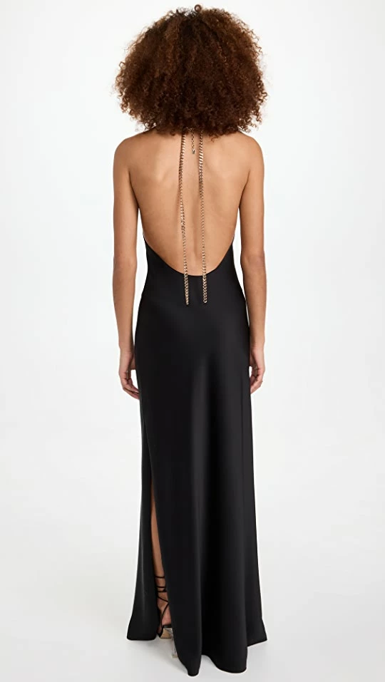 New ???? DANNIJO Chain Halter Maxi ???? Dress Noir ???? 2 New ???? DANNIJO Chain Halter Maxi ???? Dress Noir ???? - Image 2