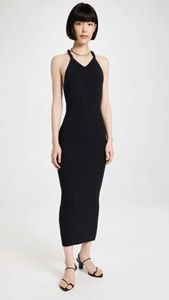 Best reviews of ???? Dion Lee Double Rope Knit ???? Dress Black/Navy ????