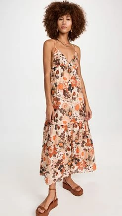 Top 10 ???? FAITHFULL THE BRAND Anisha Maxi ???? Dress Kaiya Floral Print ????