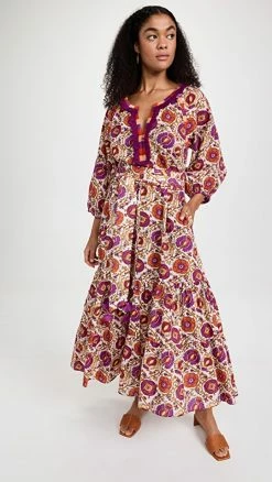 Coupon ⭐ Figue Johanna ???? Dress Flowering Vine White ????