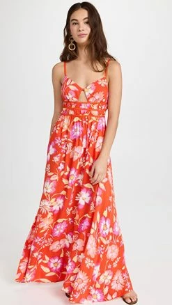 Discount ???? Free People Wisteria Maxi ???? Dress Pop Combo ✔️