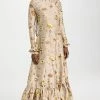 Best reviews of ???? House Of Aama Country Girl ???? Dress Taupe Floral Silk Dupioni ????