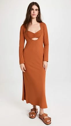 Top 10 ???? Hansen & Gretel Adrienne ???? Dress Cinnamon ????