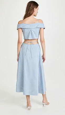 Hot Sale ❤️ Jonathan Simkhai Ansley Cotton Poplin Midi ???? Dress Cove ???? -A.L.C. SHOP jondb3087714597 1644620405851 2 0. UX540 . QL90