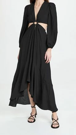 Outlet ???? Jonathan Simkhai Jaelynn Cut Out ???? Dress Black ????