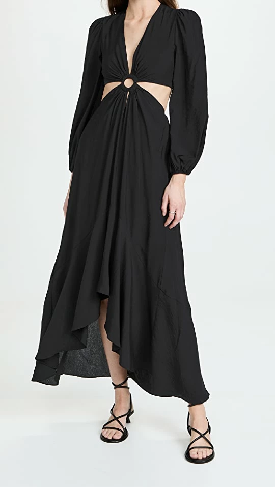 Outlet ???? Jonathan Simkhai Jaelynn Cut Out ???? Dress Black ???? 1 Outlet ???? Jonathan Simkhai Jaelynn Cut Out ???? Dress Black ????