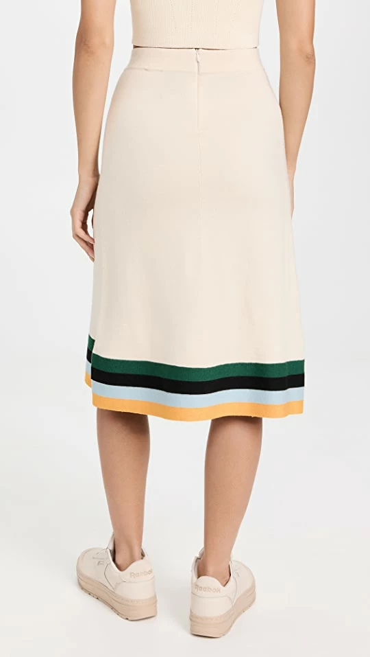 Deals ???? JoosTricot Striped Midi ???? Skirt Cream Stripes ???? 2 Deals ???? JoosTricot Striped Midi ???? Skirt Cream Stripes ???? - Image 2