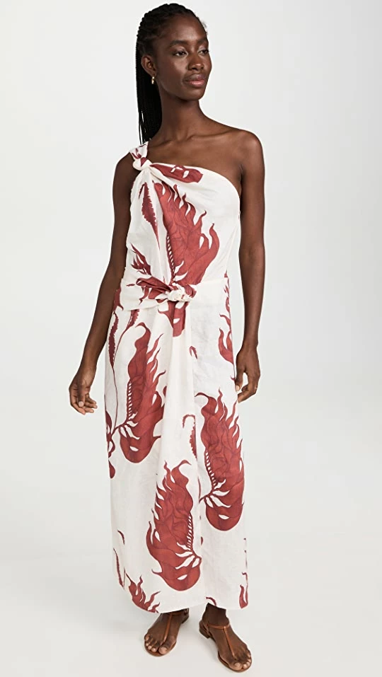 Best reviews of ???? Johanna Ortiz Southern Pacific Midi ???? Dress Algues Ecru/Tabasco ???? 1 Best reviews of ???? Johanna Ortiz Southern Pacific Midi ???? Dress Algues Ecru/Tabasco ????