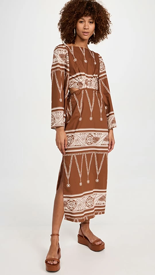 Best Sale ???? Johanna Ortiz Underwater Sanctuary Midi ???? Dress Ornaments Maya Ecru/Tabasco ✔️ 1 Best Sale ???? Johanna Ortiz Underwater Sanctuary Midi ???? Dress Ornaments Maya Ecru/Tabasco ✔️