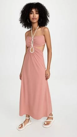 Best deal ???? Johanna Ortiz Bambuco Viejo Midi ???? Dress Pale Rose ❤️