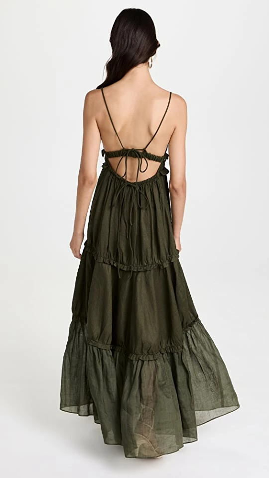 Discount ???? Joslin Liana 2.0 Linen Maxi ???? Dress Forest ???? 2 Discount ???? Joslin Liana 2.0 Linen Maxi ???? Dress Forest ???? - Image 2