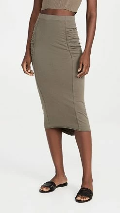 New ⭐ James Perse Brushed Jersey Shirred Panel ???? Skirt Platoon ????