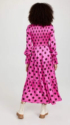 Cheapest ???? KITRI Petra Pink Retro Floral Shirred ???? Dress ???? 3 Cheapest ???? KITRI Petra Pink Retro Floral Shirred ???? Dress ???? -A.L.C. SHOP kitri300751ee07 1668204374177 2 0. UX540 . QL90