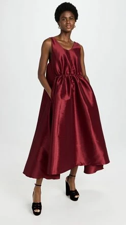 Hot Sale ✨ Kika Vargas Tracey ???? Dress Wine ????