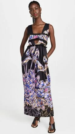 Hot Sale ???? Kika Vargas Sofonista ???? Dress Black Tulip ⌛