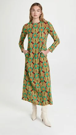 Budget ???? La Double J Long Sleeve Swing ???? Dress Clover ????