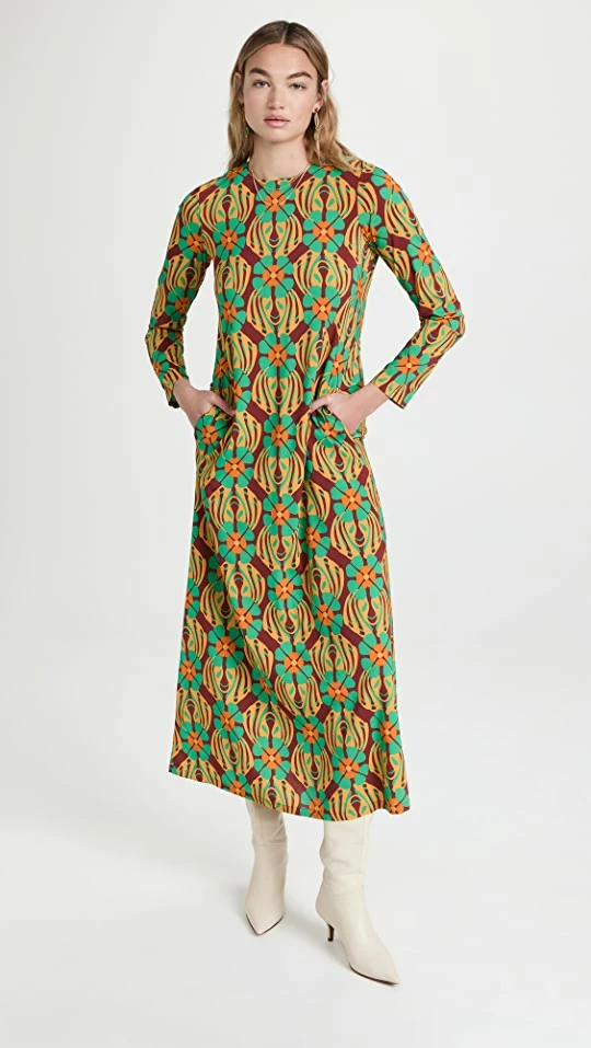 Budget ???? La Double J Long Sleeve Swing ???? Dress Clover ???? 1 Budget ???? La Double J Long Sleeve Swing ???? Dress Clover ????