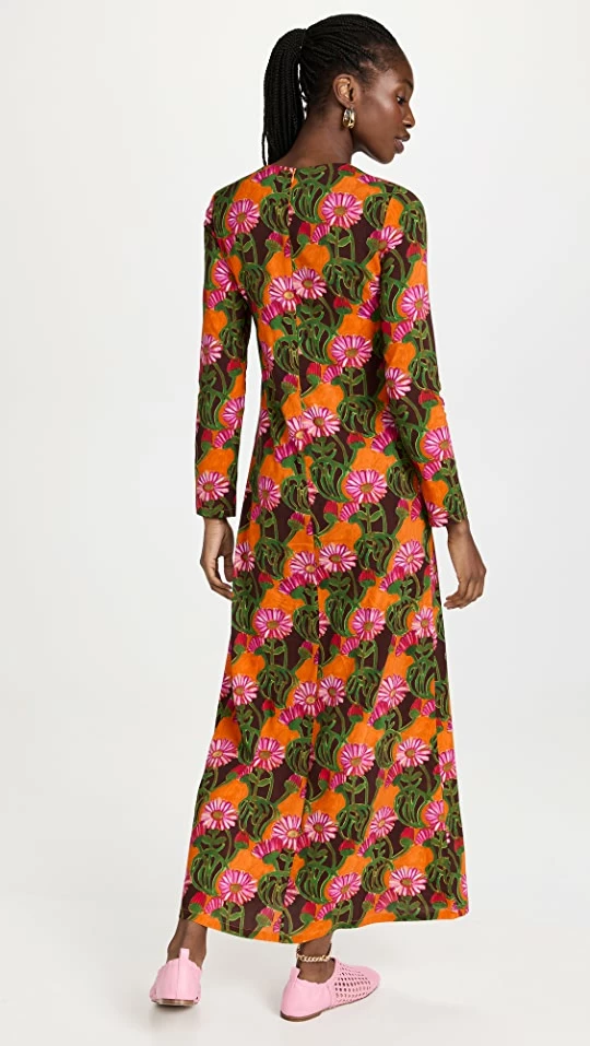 Brand new ???? La Double J Long Sleeve Swing ???? Dress Orange Gerber ???? 2 Brand new ???? La Double J Long Sleeve Swing ???? Dress Orange Gerber ???? - Image 2